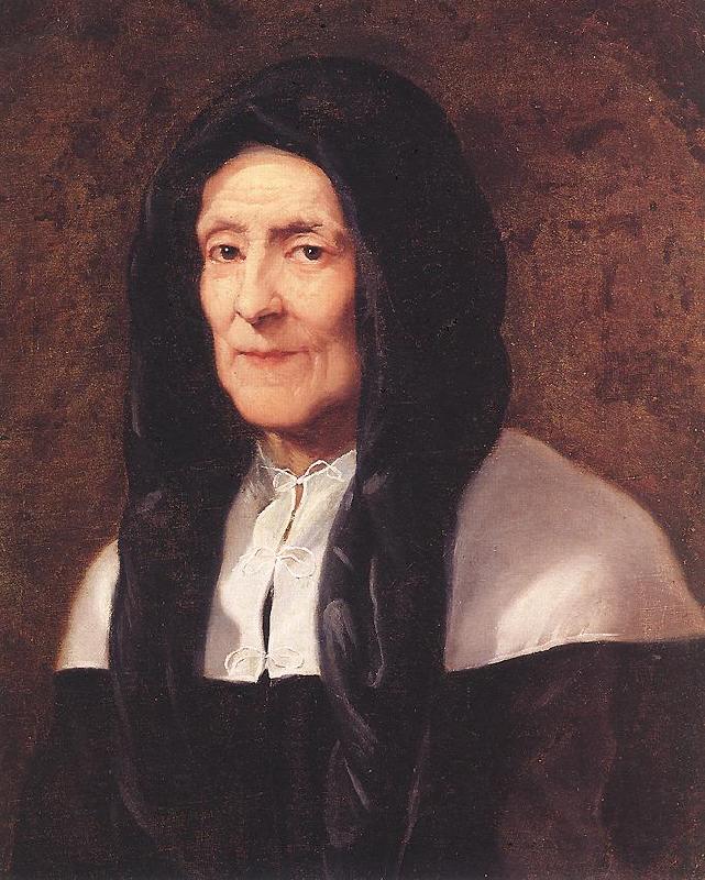 PUGET, Pierre Portrait of the Artist's Mother af oil painting image